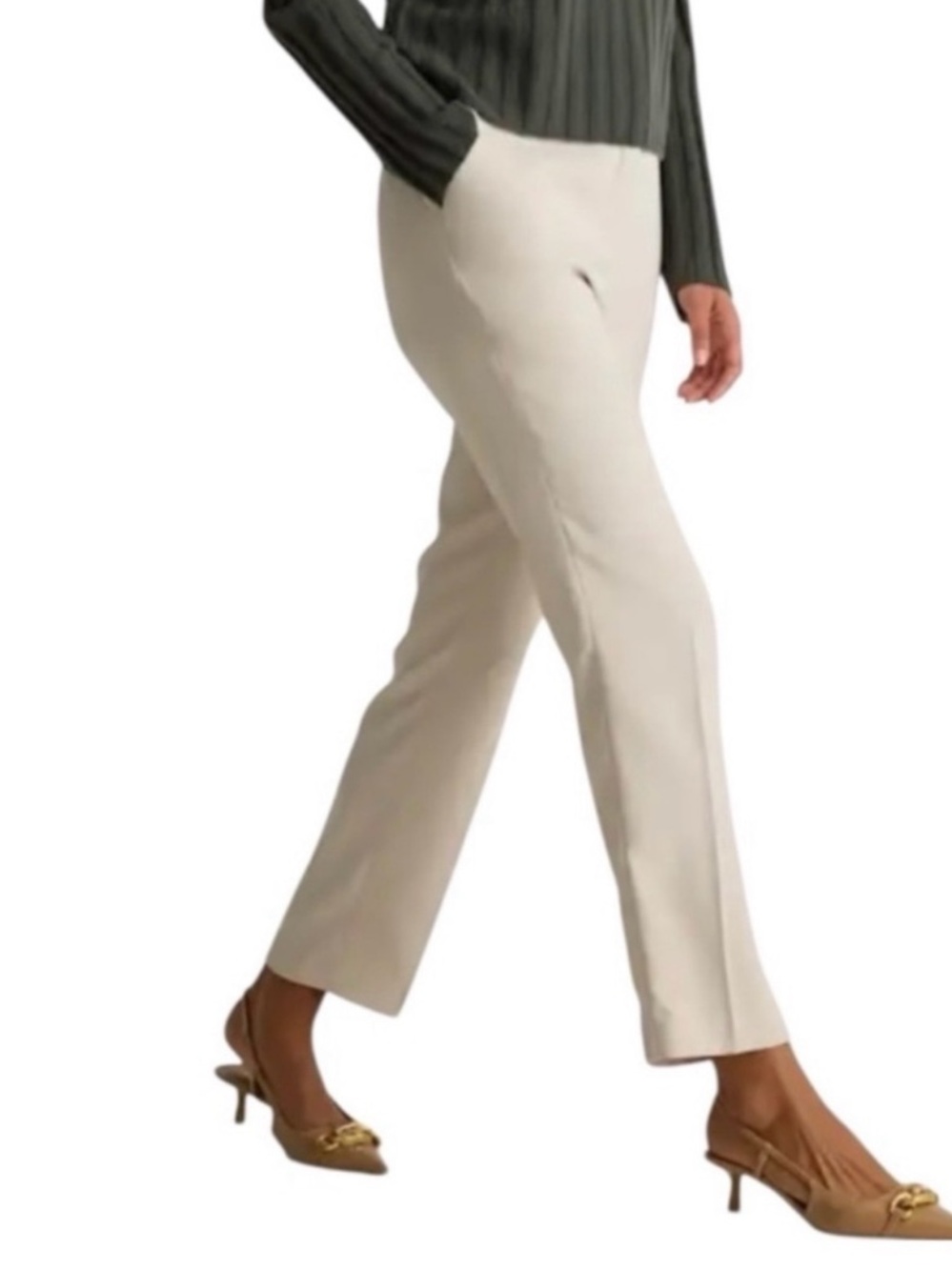Quince Stretch Crepe Ankle Pants